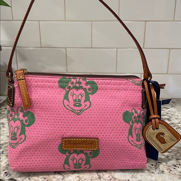Disney Minnie Mouse Lavender and Olive Wristlet - Picture 1 of 12